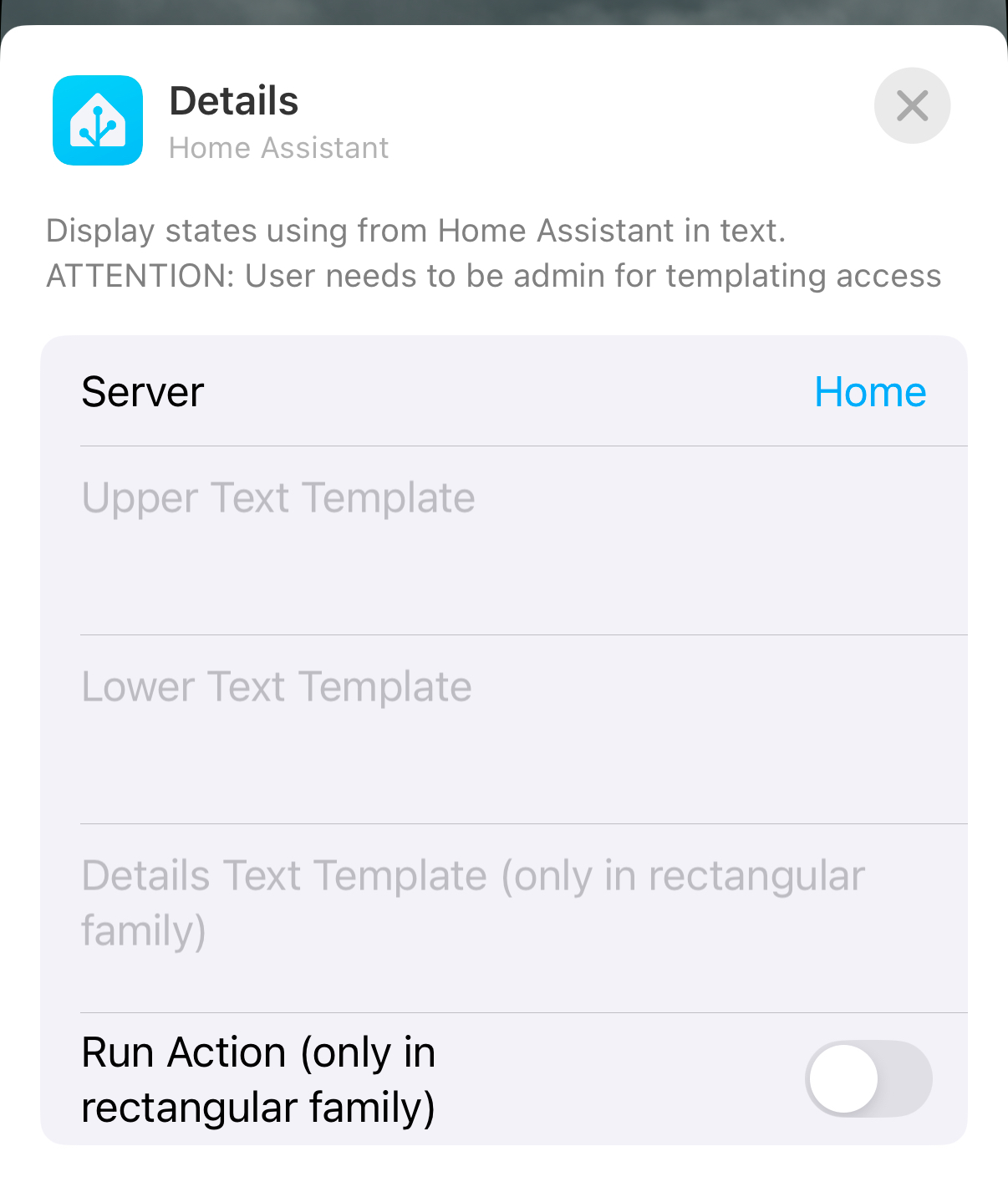 Details Widget Configuration